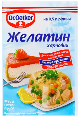 Желатин Dr.Oetker 9 г